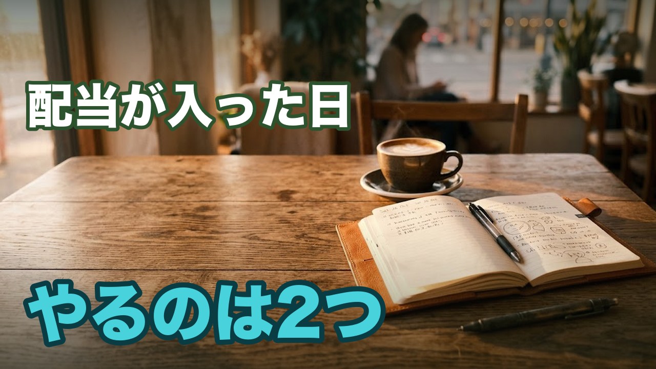 配当金が届いた日