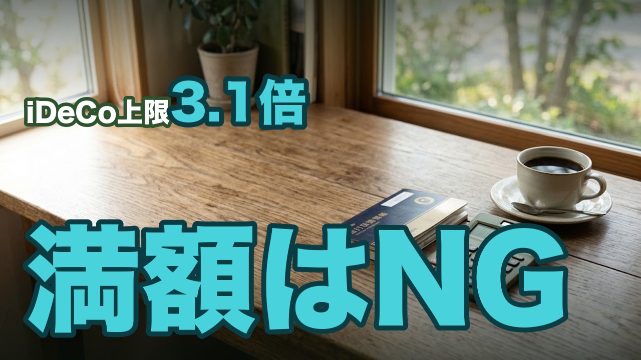 iDeCo上限が2万円→6.2万円に（2026年12月〜）。高配当株派は満額埋めるべきか