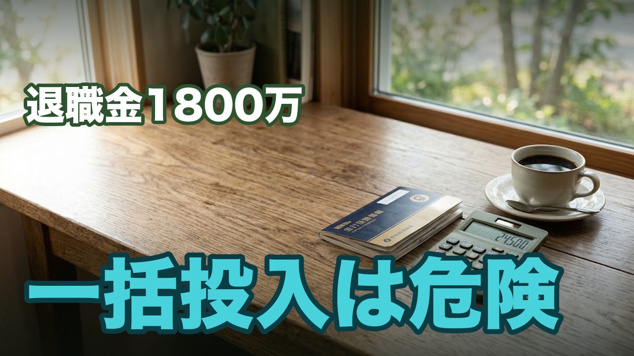 公務員の退職金1,800万円の運用